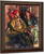 Two Girls In Peasant Costumes By Constantin Alexeevich Korovin
