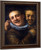 Two Laughing Men By Hans Von Aachen By Hans Von Aachen