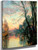 View Of A River With Trees At Sunset By Albert Lebourg By Albert Lebourg