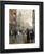 View Of Stroget, Copenhagen By Paul Gustave Fischer By Paul Gustave Fischer