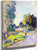 Village Street With Three Figures By Armand Guillaumin Village Street With Three Figures By Armand Guillaumin