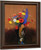 Wild Flowers In A Long Necked Vase By Odilon Redon