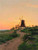 Windmill At Sunset By Johan Krouthen Windmill At Sunset By Johan Krouthen