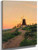 Windmill At Sunset By Johan Krouthen Windmill At Sunset By Johan Krouthen