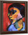 Woman's Head In Three Quarter Profile By Alexei Jawlensky Art Reproduction