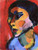 Woman's Head In Three Quarter Profile By Alexei Jawlensky By Alexei Jawlensky