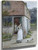 Woman And Dog Before A Cottage By George Goodwin Kilburne By George Goodwin Kilburne Woman And Dog Before A Cottage By George Goodwin Kilburne By George Goodwin Kilburne
