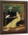 Woman At The Piano With A Cockatoo By Gustave Leonard De Jonghe By Gustave Leonard De Jonghe