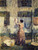 Woman Hanging Out Clothes By Robert Spencer