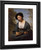 Woman In A Toque With A Mandolin By Jean Baptiste Camille Corot Woman In A Toque With A Mandolin By Jean Baptiste Camille Corot
