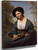Woman In A Toque With A Mandolin By Jean Baptiste Camille Corot Woman In A Toque With A Mandolin By Jean Baptiste Camille Corot
