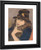 Woman In Black Hat By Jozsef Rippl Ronai