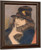 Woman In Black Hat By Jozsef Rippl Ronai