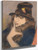 Woman In Black Hat By Jozsef Rippl Ronai