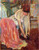 Woman Tying Her Shoe By Frederick Carl Frieseke By Frederick Carl Frieseke