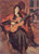 Woman With A Guitar By Constantin Alexeevich Korovin Woman With A Guitar By Constantin Alexeevich Korovin