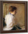 Young Girl In Profile By Frank W. Benson