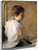 Young Girl In Profile By Frank W. Benson By Frank W. Benson