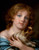 Young Girl With A Dog By Jean Baptiste Greuze