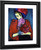 Young Woman With Peonies  By Alexei Jawlensky By Alexei Jawlensky