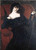 Zorka Banyai In A Black Dress By Jozsef Rippl Ronai