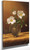 Cherokee Roses In An Opalescent Vase By Martin Johnson Heade