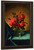 Crimson Roses In A Glass By Martin Johnson Heade