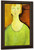 Girl In A Green Blouse By Amedeo Modigliani By Amedeo Modigliani