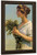 Girl With Goldenrod By Charles Courtney Curran By Charles Courtney Curran