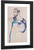 Gustav Klimt In A Blue Smock By Egon Schiele By Egon Schiele