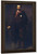 Harmony In Brown, Portrait Of R B Cunninghame Graham By Sir John Lavery, R.A. By Sir John Lavery, R.A. Art Reproduction