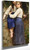 In The Woods By William Bouguereau By William Bouguereau