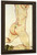 Kneeling Female Nude, Back View By Egon Schiele Art Reproduction