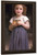 Little Girl Holding Apples By William Bouguereau By William Bouguereau