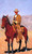 Mounted Cowboy In Chaps With Race Horse By Frederic Remington