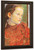 Portrait Of A Girl In A Red Dress 1 By Stanislaw Wyspianski