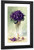 Violets In A Glass Goblet By Raoul De Longpre By Raoul De Longpre