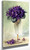 Violets In A Glass Goblet By Raoul De Longpre By Raoul De Longpre