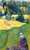 Woman Sitting In A Field Brittany By Emile Bernard By Emile Bernard