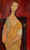Woman With A Fan By Amedeo Modigliani By Amedeo Modigliani