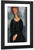 Woman With A Green Necklace By Amedeo Modigliani By Amedeo Modigliani