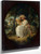 A Girl Seated And Fondling A Dove By George Morland