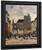 Abbeville, Street And The Church Of Saint Vulfran By Eugene Louis Boudin By Eugene Louis Boudin