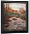 Autumn Landscape With Bridge Over Stream By Johan Krouthen By Johan Krouthen