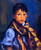 Boy With Plaid Scarf By Robert Henri