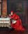 Cardinal Eating Oysters And Drinking Champagne By Francois Brunery