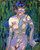 Female Nude With Foliage Shadows By Ernst Ludwig Kirchner By Ernst Ludwig Kirchner