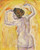 Female Nude With Raised Arms By Koloman Moser