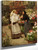 Flower Offering To A Child By Victor Gabriel Gilbert By Victor Gabriel Gilbert