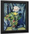 Flowers Against A Blue Drape By Alfred Henry Maurer By Alfred Henry Maurer